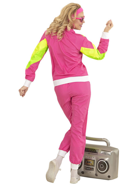 déguisement années 80, déguisement fluo, jogging années 80, Déguisement Années 80, Jogging Rose Fluo