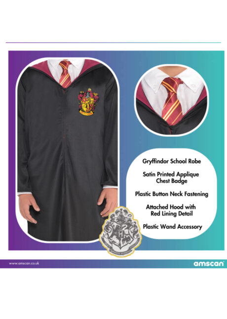 Deguisement Adulte Harry Potter, Costume Magicien Homme Femme