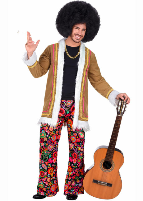 déguisement de hippie homme, costume hippie homme, déguisement hippie adulte, déguisement peace and love homme, déguisement années 70 homme, déguisement années 70 adulte, Déguisement de Hippie Woodstock
