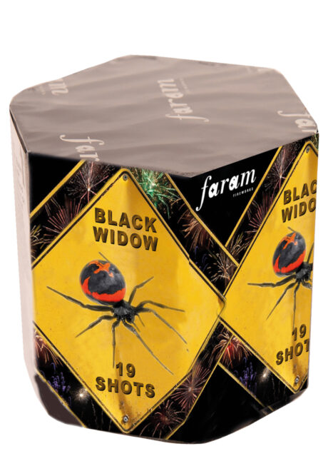 feu d'artifice automatique, feu d'artifice pour jardin, Feu d’Artifice Compact, Black Widow