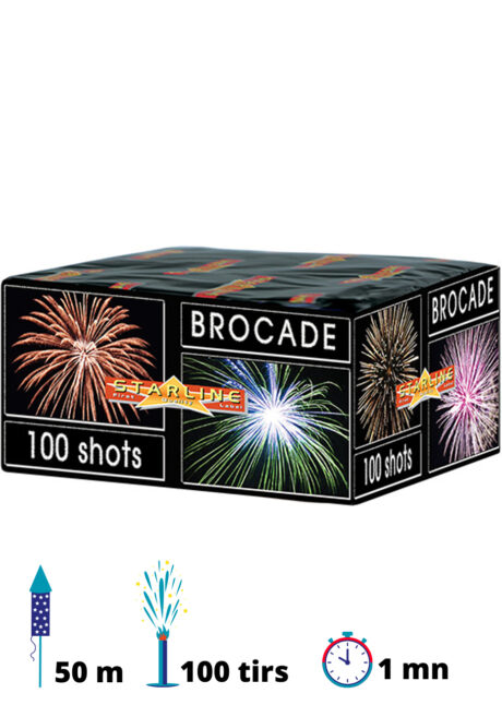 Feu d'Artifice Automatique, 100 Coups, 1 mn, Brocade - Aux Feux de