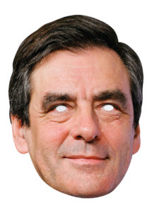 masques politiques, masques célébrités, masque François Fillon, masque politique cartons, Masque de François Fillon