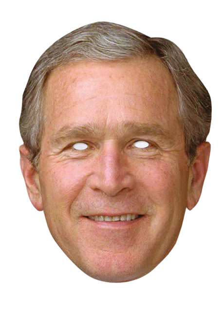 masque Georges bush, masques politiques, masques célébrités, masques politiques carton, masque président états unis, Masque Georges W. Bush