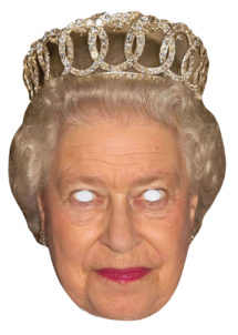 masque reine d'Angleterre, masques célébrités, masques politiques, masques cartons, masques de la reine d'Angleterre, Masque Reine Elisabeth