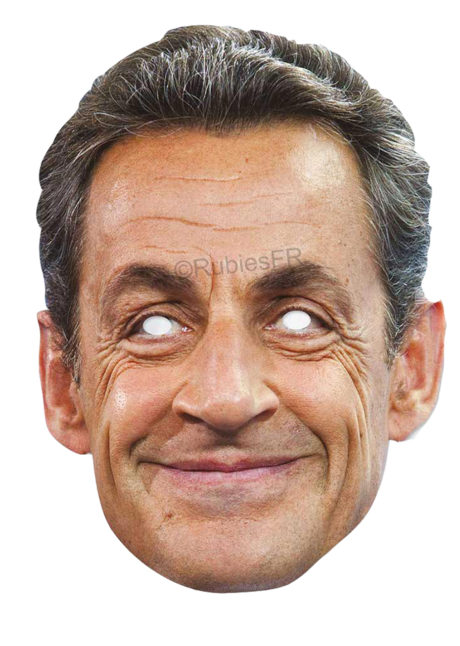 masque Sarkozy, masque Nicolas Sarkozy, masque président, masques politiques carton, masques célébrités, Masque Nicolas Sarkozy