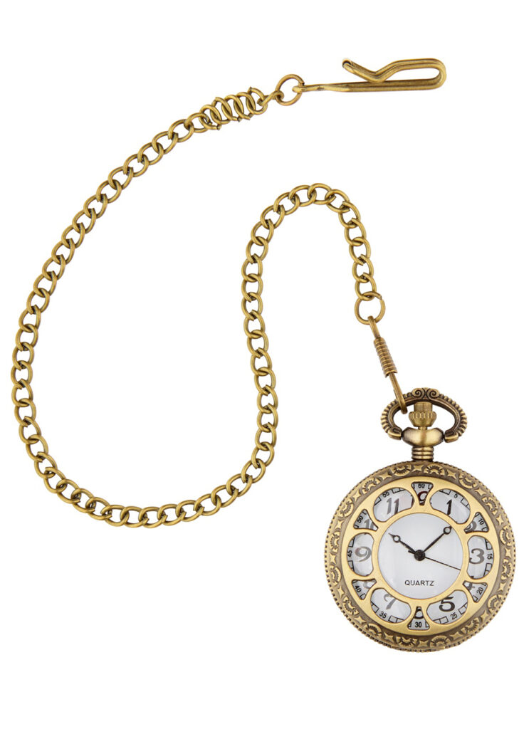 Chaîne De Montre De Poche Rétro En Alliage - Design Vintage, Longueur 38cm, Pour Gousset élégant - 7