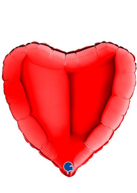 ballon coeur, ballon hélium, ballon aluminium, ballon saint valentin, ballons coeurs rouges, Ballon Coeur Rouge, en Aluminium