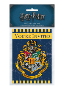cartes d'invitations anniversaire Harry Potter, invitations Harry Potter, anniversaire Harry potter