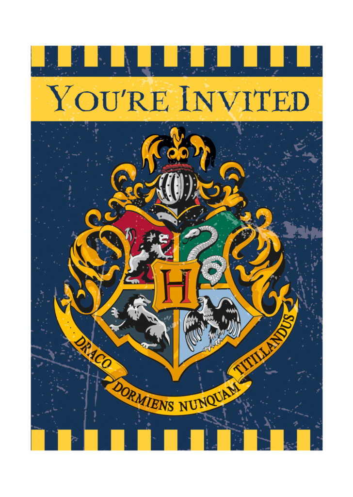 Invitation fête danniversaire dHarry Potter   Hogwarts Rose Crest Lettre de fête Décorations/accessoires WITH Envelopes lot de 12 A5 invitations 