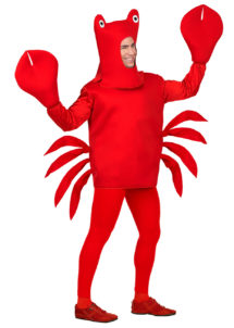 déguisement de crabe, déguisement crabe adulte, déguisement humour, déguisement de poisson