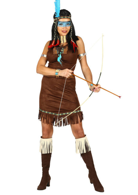 déguisement indienne femme, costume indienne femme, déguisement d'indienne pour femme, Déguisement d’Indienne, Comanche