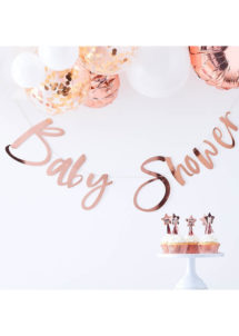 guirlande baby shower, décorations baby showers, décos babyshower, guirlandes baby showers fille, guirlandes baby shower garçon, ginger ray, Décoration Baby Shower, Guirlande Baby Shower, Rose Gold