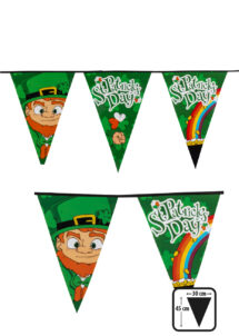 guirlande fanions saint patrick, décorations saint patrick, guirlande saint patrick