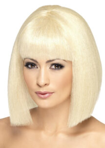 perruque blonde, perruque carré blond femme, perruque femme blonde