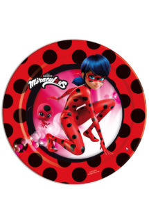 assiettes ladybug, assiettes miraculous, vaisselle miraculous, décorations miraculous, Vaisselle Ladybug, Miraculous, Assiettes 18 cm