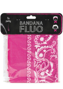 bandana rose, bandana fluo, accessoire fluo, soirée fluo, Bandana Fluo, Rose