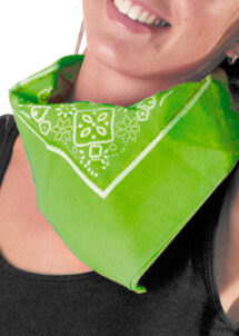 bandana vert, bandana fluo, accessoire fluo, soirée fluo