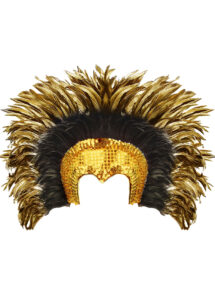 coiffe brésilienne, accessoire carnaval de rio, coiffe de carnaval, coiffure brésilienne, accessoire déguisement, déguisement brésilienne, coiffe brésilienne à plumes