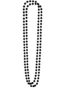 collier perles noires, collier de perles, collier années 30