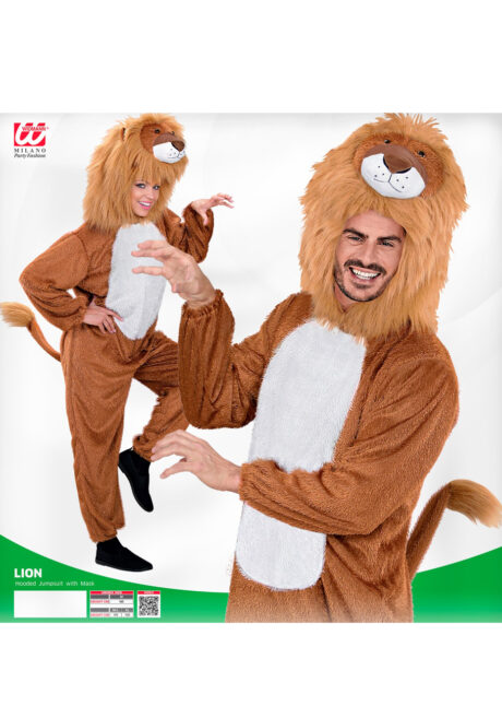 déguisement de lion adulte, costume de lion pour adulte, déguisement lion homme et femme, Déguisement de Lion, Combinaison Capuche Fourrure
