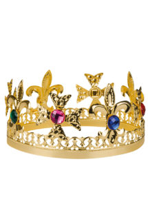 couronne de roi, couronne royale, couronne de roi luxe, couronne de roi métal, Couronne de Roi en Métal Doré et Pierres, Luxe