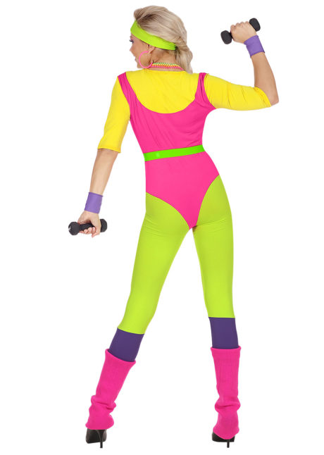 Costume de roller disco des années 80 pour femmes 