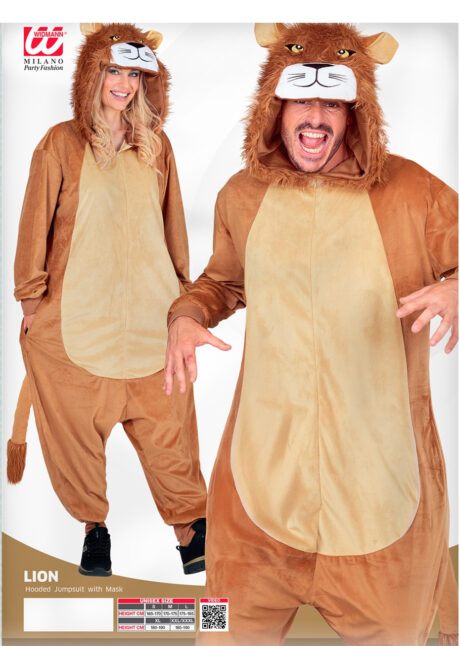 déguisement de lion adulte, costume de lion pour adulte, combinaison lion, Déguisement de Lion, Combinaison Ample