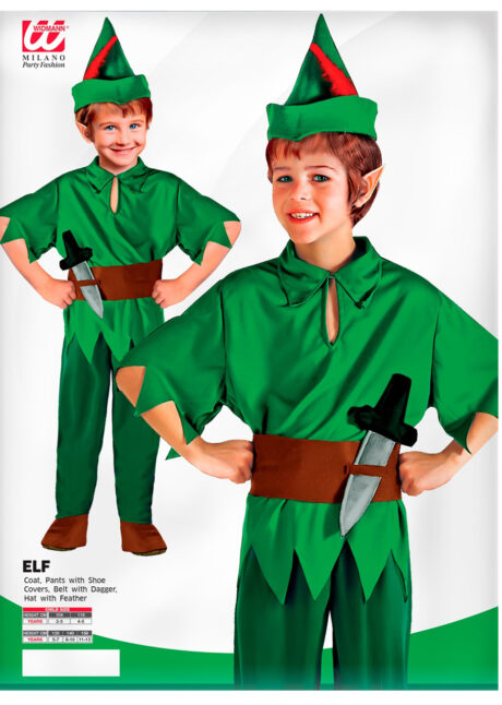 déguisement peter pan enfant, déguisement elfe garçon, costume peter pan, déguisement robin des bois, Déguisement d’Elfe, Peter des Bois, Garçon