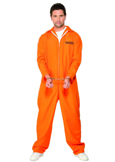déguisement prisonnier américain, déguisement combinaison orange, combinaison de prisonnier, Déguisement de Prisonnier Américain US