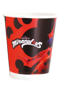 gobelets ladybug, gobelets miraculous, vaisselle miraculous, décorations miraculous