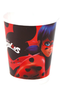 gobelets ladybug, gobelets miraculous, vaisselle miraculous, décorations miraculous, Vaisselle Ladybug, Miraculous, Gobelets 220 ml