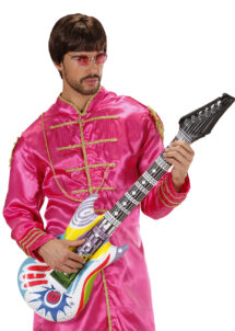 guitare électrique gonflable, fausse guitare électrique, déguisement rockeur