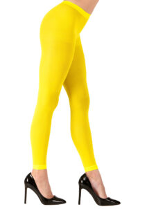legging déguisement, accessoire déguisement, legging orange, leggings jaunes fluo, accessoire fluo