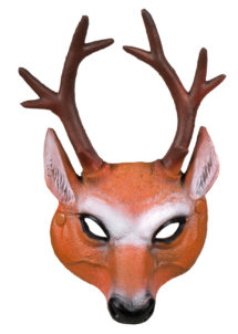 masque de cerf latex, masque de cerf, masques animaux, masques animaux de la forêt