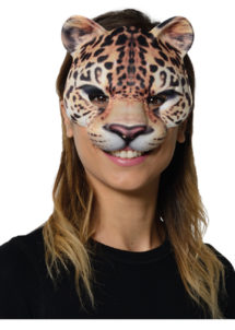 masques d'animaux, demi masques animaux, masque de léopard