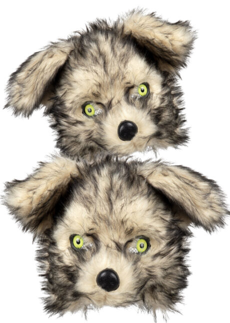 masque de loup fausse fourrure, masque de loup garou, Masque de Loup Fourrure, Demi Visage