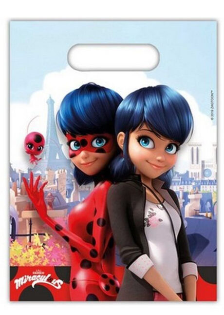 sachets cadeaux ladybug, sachets cadeaux miraculous, vaisselle miraculous, décorations miraculous, Sachets Cadeaux Ladybug, Miraculous