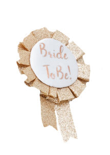 badges enterrement de vie de jeune fille, EVJF, badges bride to be, Badge Cocarde Bride To Be, Gold