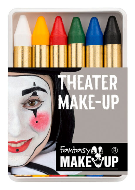crayons à maquillage, crayon gras à maquillage, crayon gras maquillage, crayon à maquillage déguisement, maquillage déguisement, crayon maquillage halloween, crayon maquillage fête, crayon maquillage gras, palette crayons maquillage, Crayons Gras à Maquillage, x 6, Fantasy
