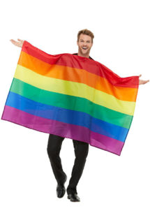 drapeau lgbt, poncho lgbt, drapeau arc en ciel, drapeau marche des fiertés, Déguisement Rainbow, Poncho Drapeau Arc en Ciel