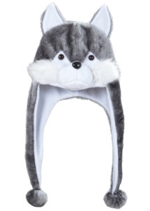 chapeau de loup, chapeaux d'animaux, coiffes d'animaux, déguisement de loups, accessoires déguisements, chapeau humour, Chapeau de Loup