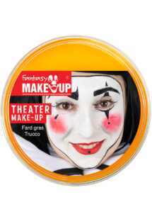 fard gras, peinture corps et visage, maquillage carnaval, maquillage Halloween, fard gras jaune