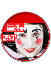 fard gras, peinture corps et visage, maquillage carnaval, maquillage Halloween, fard gras rouge