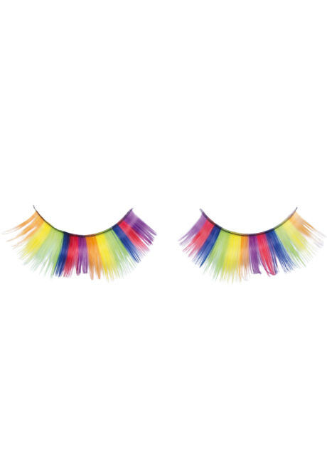 FAUX-CILS-MULTICOLORES, Faux Cils Arc en Ciel