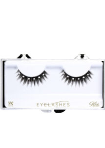 faux cils strass, faux cils avec colle, faux cils noirs brillants, Faux Cils Noirs et Strass