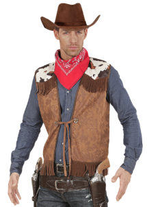 gilet de cowboy, gilet cow-boys déguisement, Déguisement Cowboy, Gilet à Franges