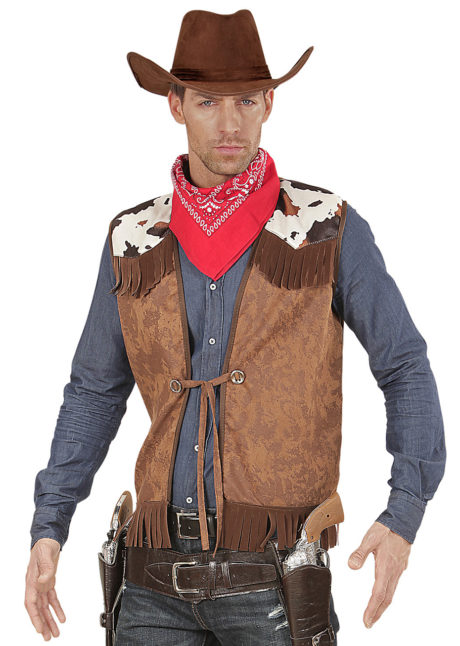 gilet de cowboy, gilet cow-boys déguisement, Déguisement Cowboy, Gilet à Franges