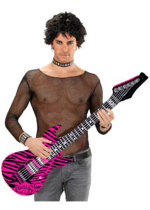 guitare électrique gonflable, guitare déguisement, accessoire rock déguisement, accessoire chanteur déguisement, fausse guitare électrique déguisement