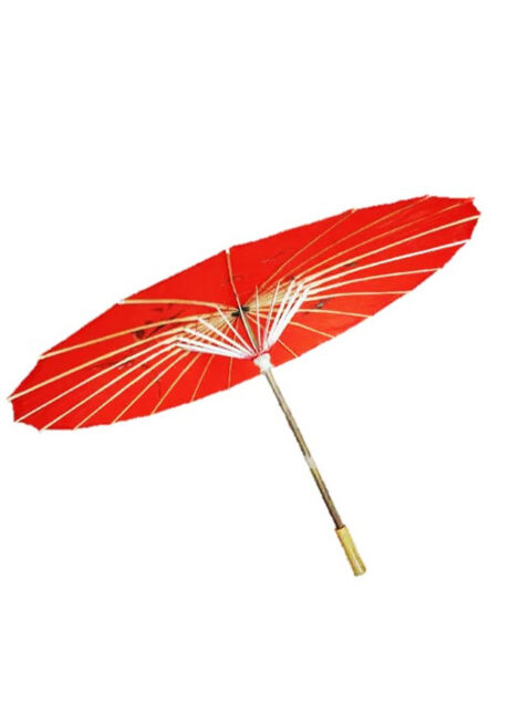 ombrelle papier de riz, ombrelle chinoise, ombrelle japonaise, ombrelle déguisement, accessoire déguisement asiatique, accessoire geisha déguisement, accessoire déguisement chinoise, Ombrelle Chinoise en Papier de riz, Rouge