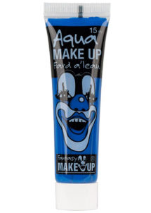 fard à l'eau, Aqua make up, peinture corps et visage, maquillage carnaval, maquillage Halloween, fard à l'eau bleu